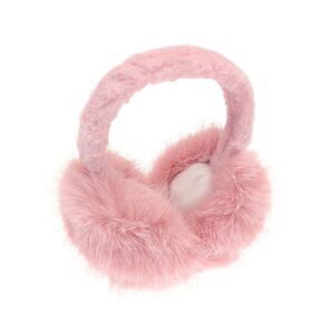 Ribbon Faux Fur Earmuffs / Pink